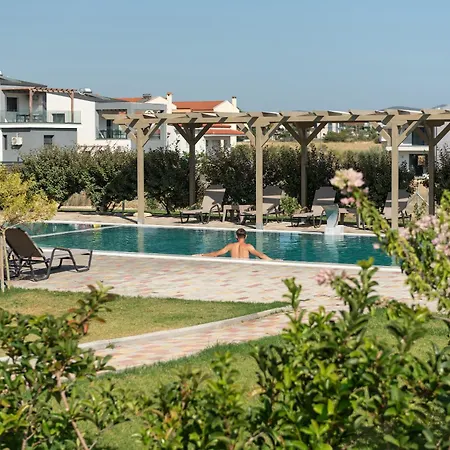 アパートホテル Aetherion & Kalyves Polygyrou